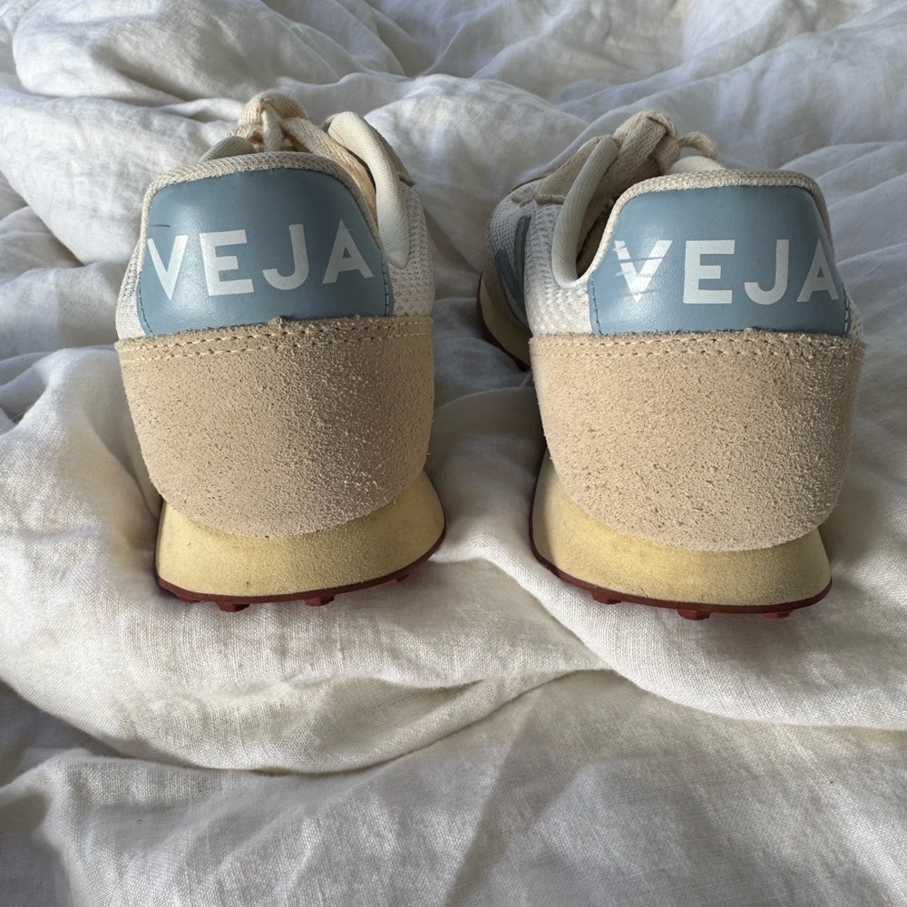 NEW Veja Rio Branco Alveomesh Sneaker women size 7 cream gravel steel MINT - Picture 5 of 11